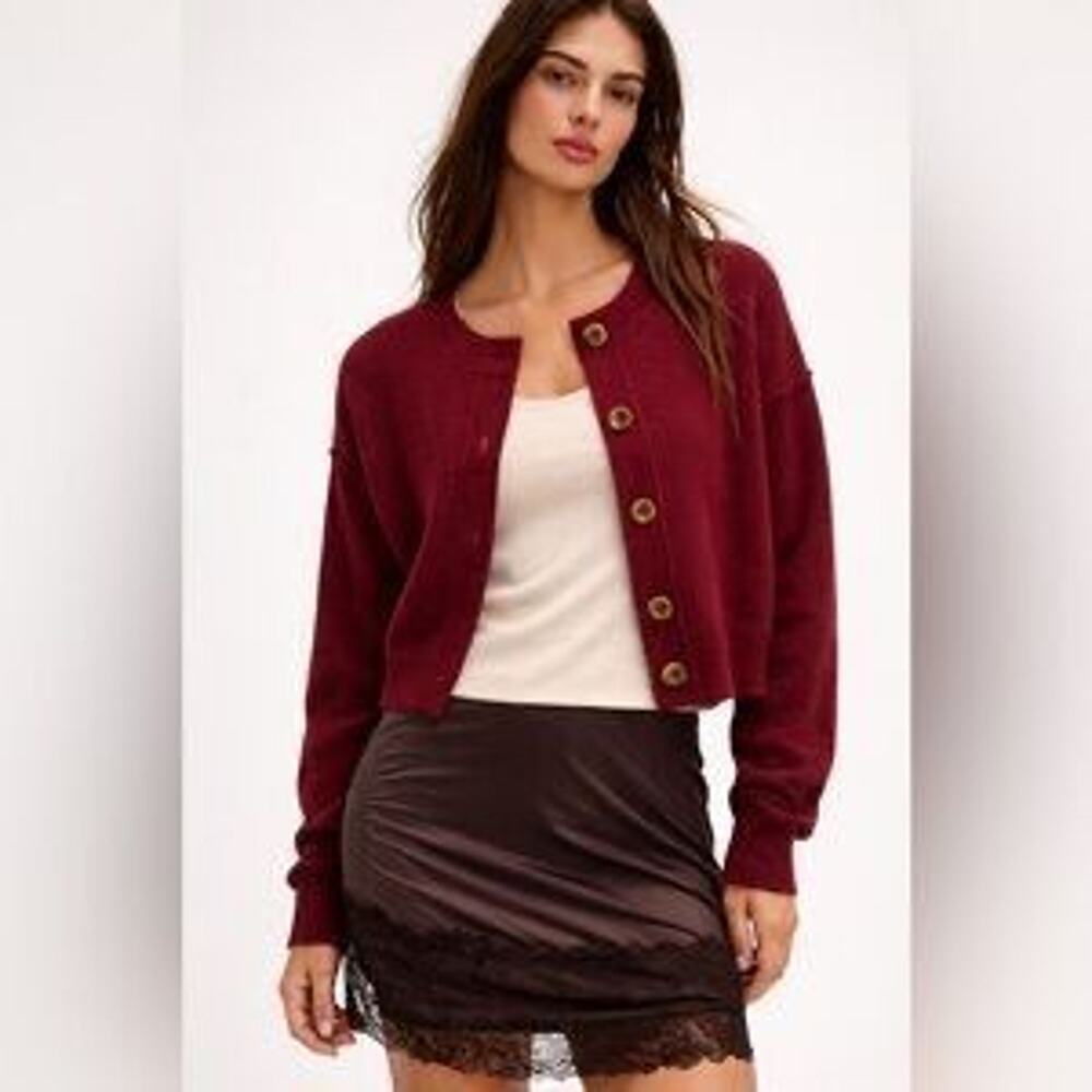 Free People Lila Cashmere Cardigan Sz Medium, $198 MSRP